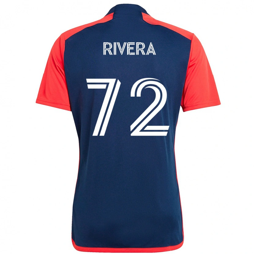 Danxen Femme Maillot Damián Rivera #72 Blanc Bleu Tenues Domicile 2025/26 T-Shirt