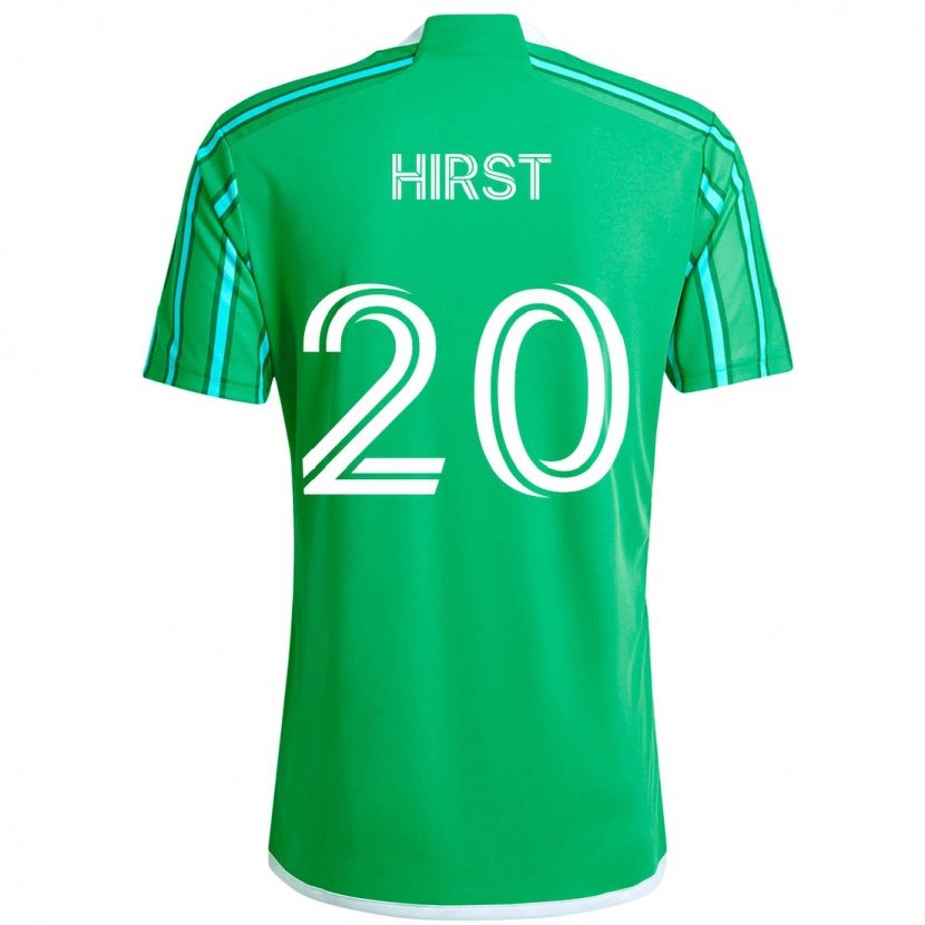 Danxen Femme Maillot Sophie Hirst #20 Vert Blanc Tenues Domicile 2025/26 T-Shirt