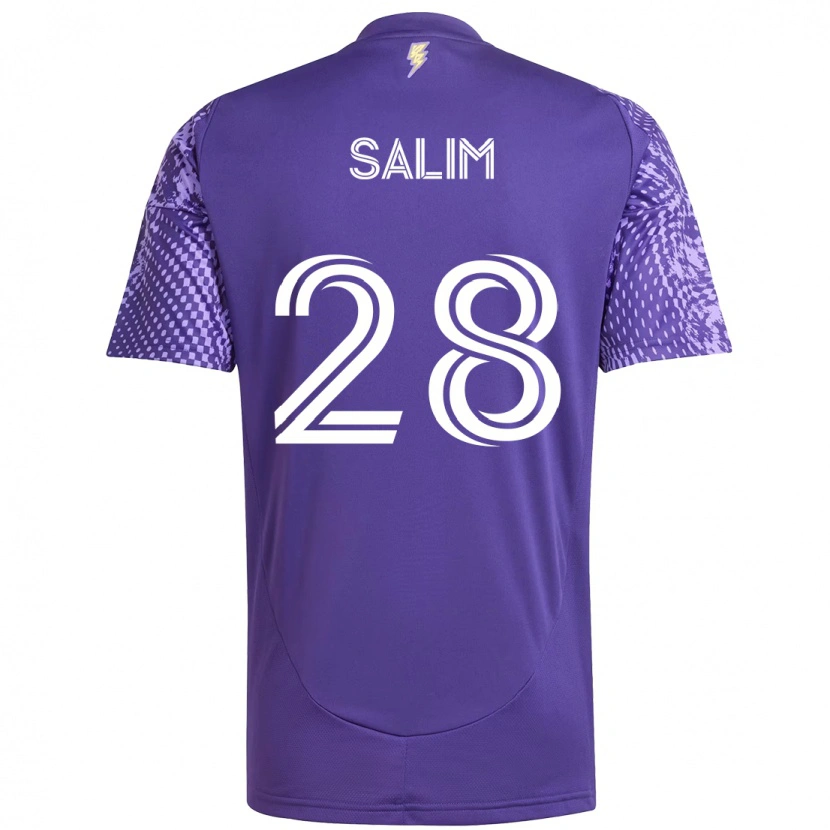 Danxen Femme Maillot Abdi Salim #28 Violet Blanc Tenues Domicile 2025/26 T-Shirt