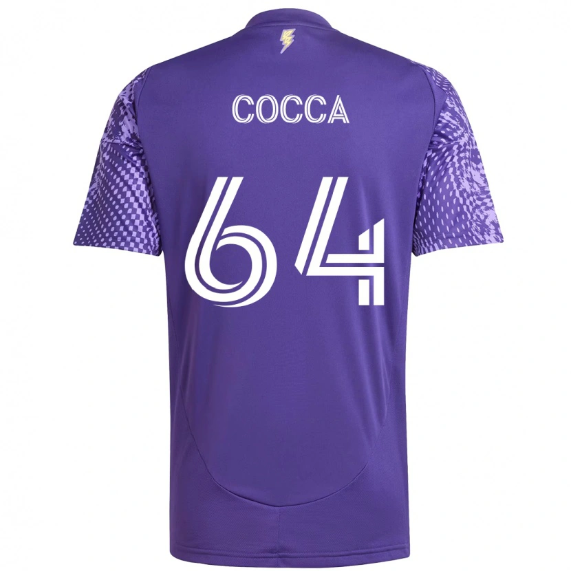 Danxen Femme Maillot Manuel Cocca #64 Violet Blanc Tenues Domicile 2025/26 T-Shirt