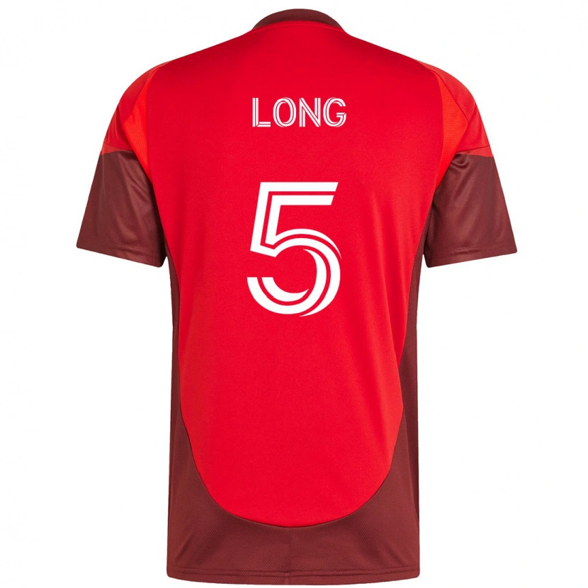 Danxen Femme Maillot Kevin Long #5 Blanc Rouge Tenues Domicile 2025/26 T-Shirt