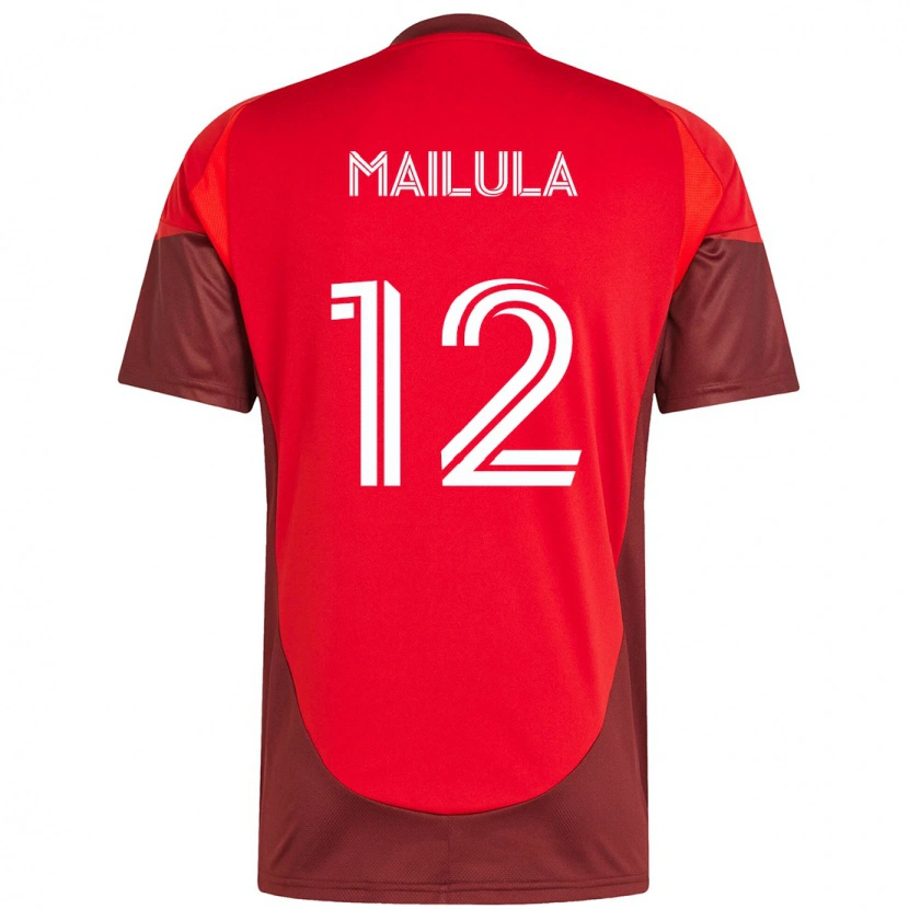 Danxen Femme Maillot Cassius Mailula #12 Blanc Rouge Tenues Domicile 2025/26 T-Shirt