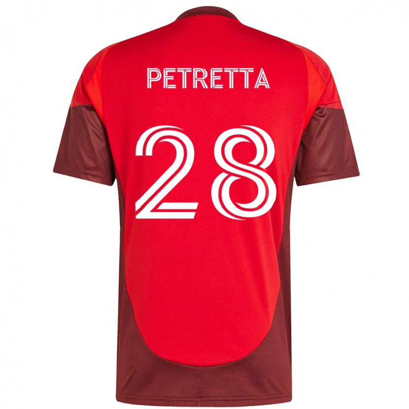 Danxen Femme Maillot Raoul Petretta #28 Rouge Blanc Tenues Domicile 2025/26 T-Shirt