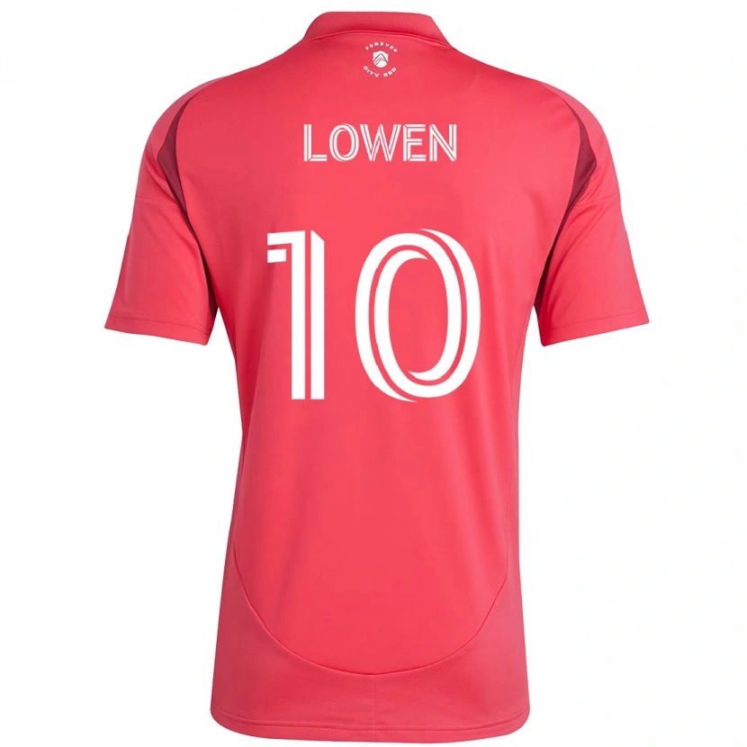 Danxen Femme Maillot Eduard Löwen #10 Magenta Blanc Tenues Domicile 2025/26 T-Shirt