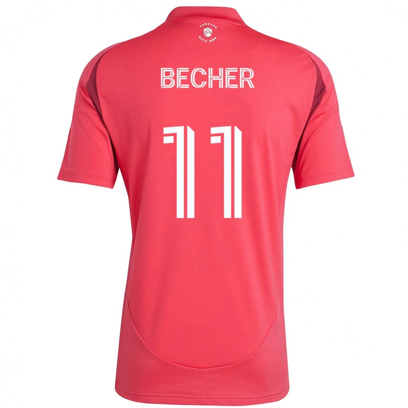 Danxen Femme Maillot Simon Becher #11 Magenta Blanc Tenues Domicile 2025/26 T-Shirt