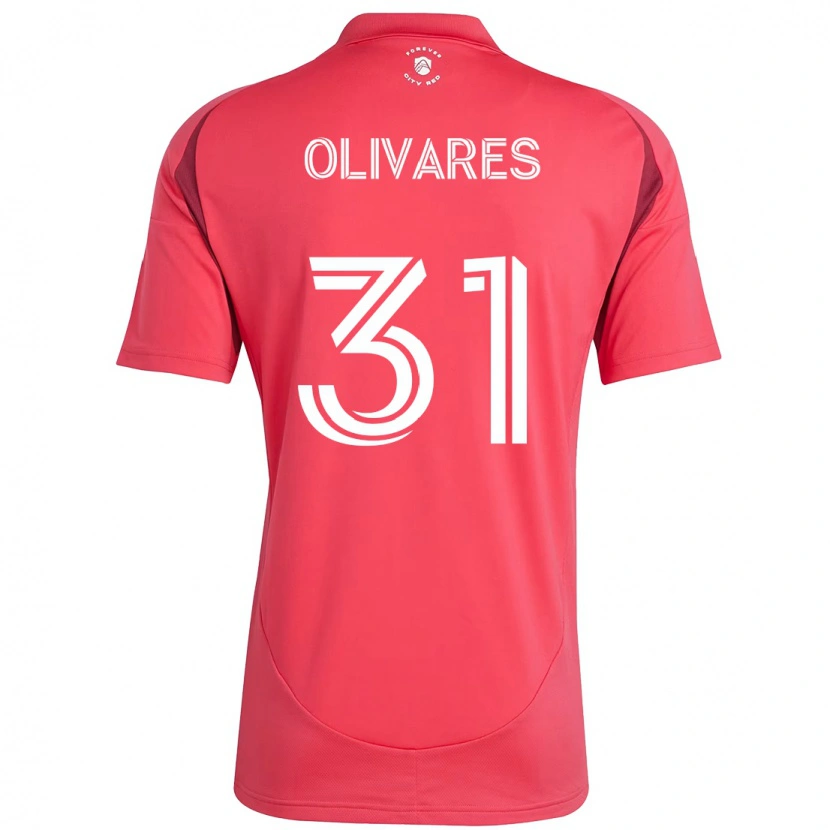Danxen Femme Maillot Christian Olivares #31 Magenta Blanc Tenues Domicile 2025/26 T-Shirt
