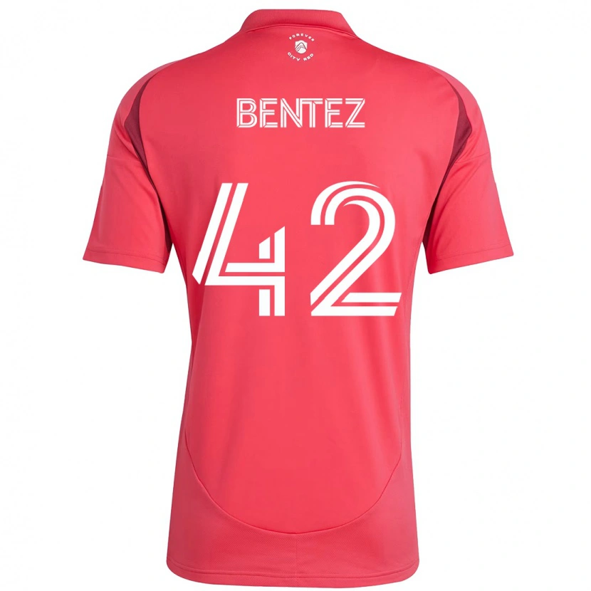 Danxen Femme Maillot Óscar Benítez #42 Magenta Blanc Tenues Domicile 2025/26 T-Shirt