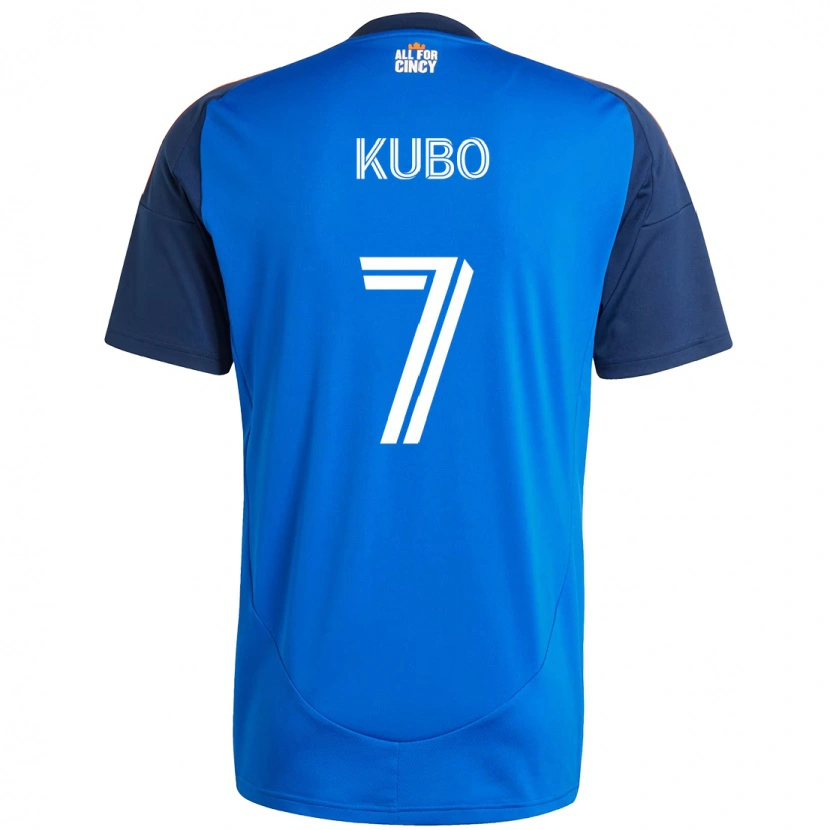 Danxen Femme Maillot Yuya Kubo #7 Blanc Bleu Orange Tenues Domicile 2025/26 T-Shirt