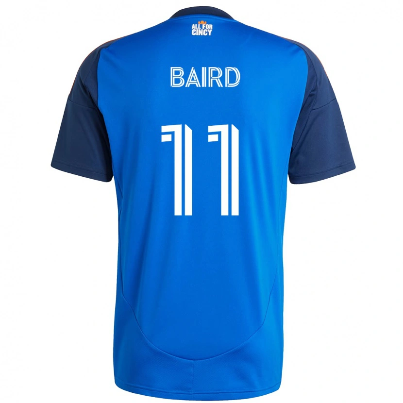 Danxen Femme Maillot Corey Baird #11 Blanc Bleu Orange Tenues Domicile 2025/26 T-Shirt