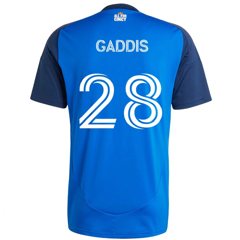 Danxen Femme Maillot Raymon Gaddis #28 Blanc Bleu Orange Tenues Domicile 2025/26 T-Shirt