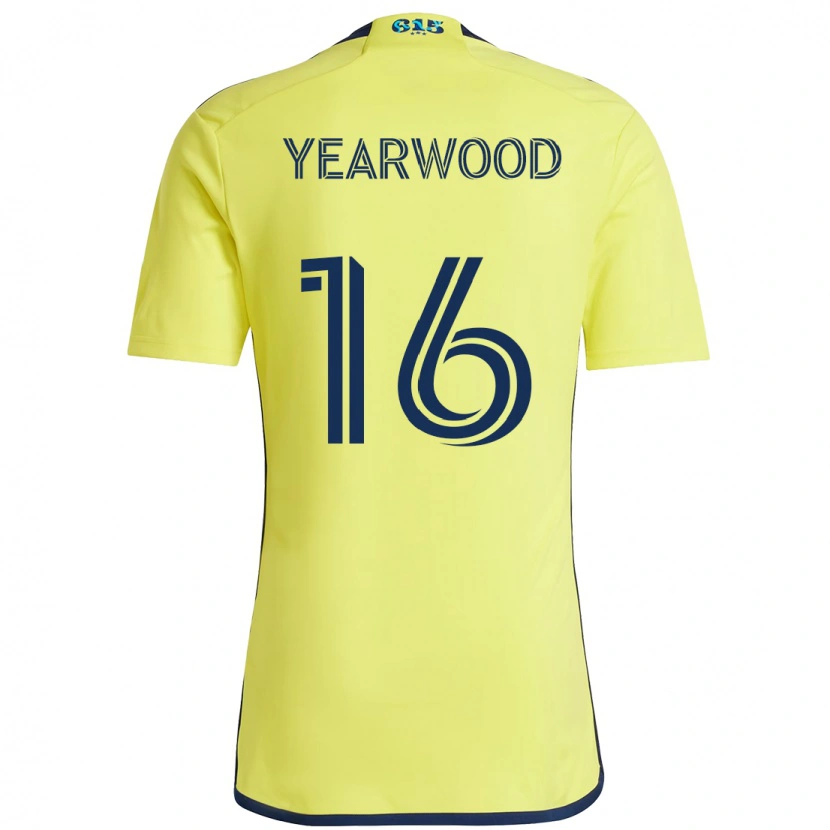 Danxen Femme Maillot Dru Yearwood #16 Jaune Bleu Marine Tenues Domicile 2025/26 T-Shirt