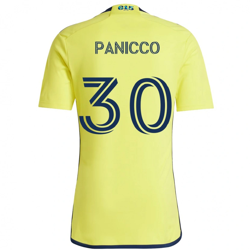 Danxen Femme Maillot Elliot Panicco #30 Jaune Bleu Marine Tenues Domicile 2025/26 T-Shirt