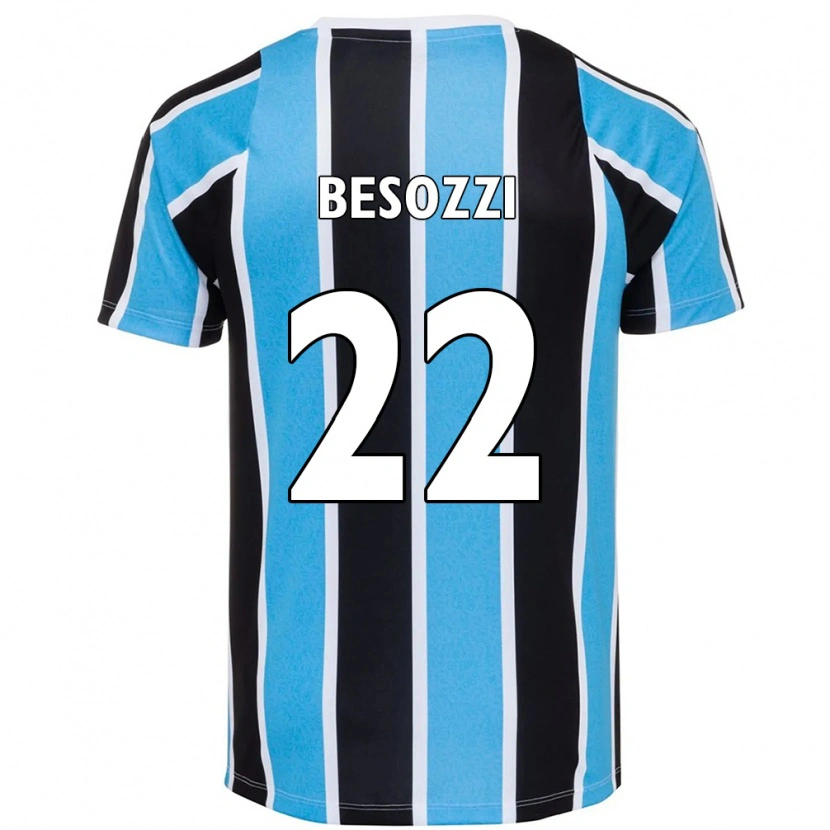 Danxen Femme Maillot Lucas Besozzi #22 Bleu Noir Blanc Tenues Domicile 2025/26 T-Shirt
