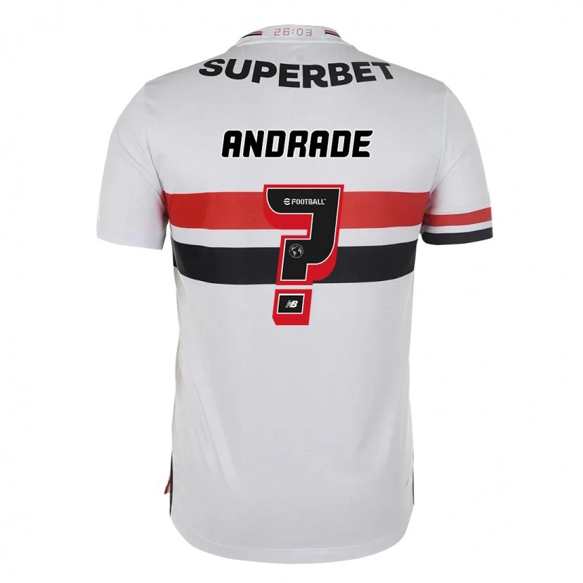 Danxen Femme Maillot Pedro Andrade #0 Noir Rouge Tenues Domicile 2025/26 T-Shirt