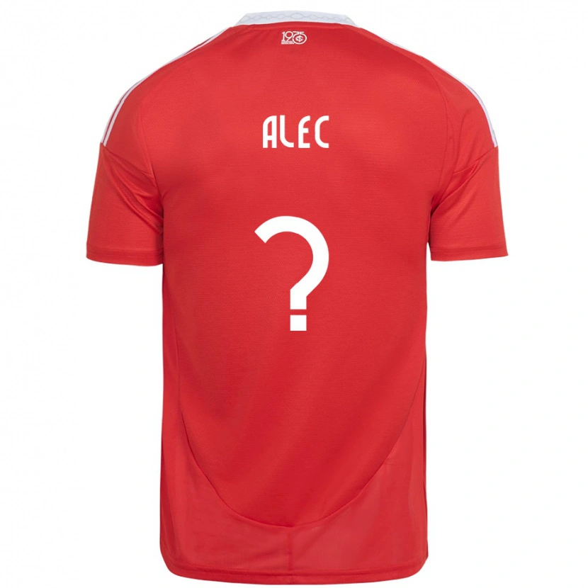 Danxen Femme Maillot Alec #0 Blanc Rouge Tenues Domicile 2025/26 T-Shirt