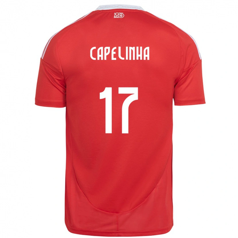 Danxen Femme Maillot Capelinha #17 Blanc Rouge Tenues Domicile 2025/26 T-Shirt