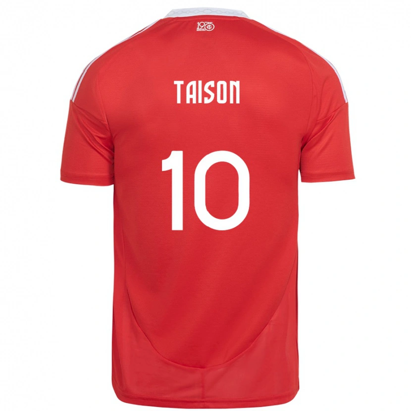 Danxen Femme Maillot Taison #10 Blanc Rouge Tenues Domicile 2025/26 T-Shirt
