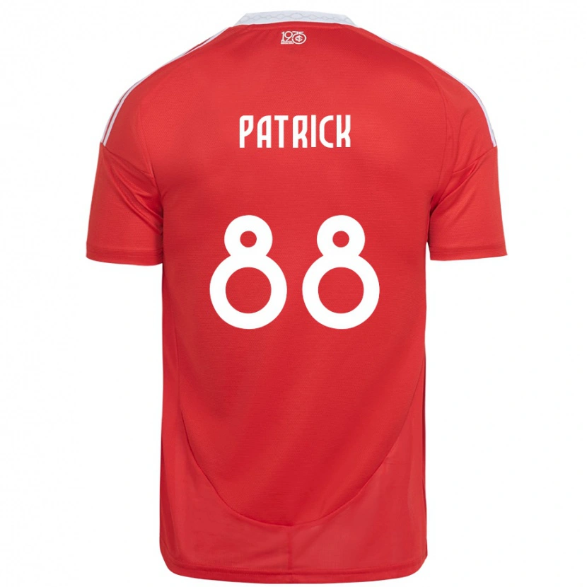 Danxen Femme Maillot Patrick #88 Blanc Rouge Tenues Domicile 2025/26 T-Shirt