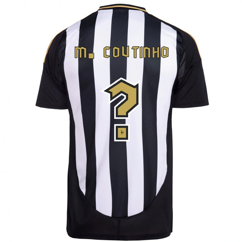 Danxen Femme Maillot Murilo Coutinho #0 Blanc Noir Tenues Domicile 2025/26 T-Shirt