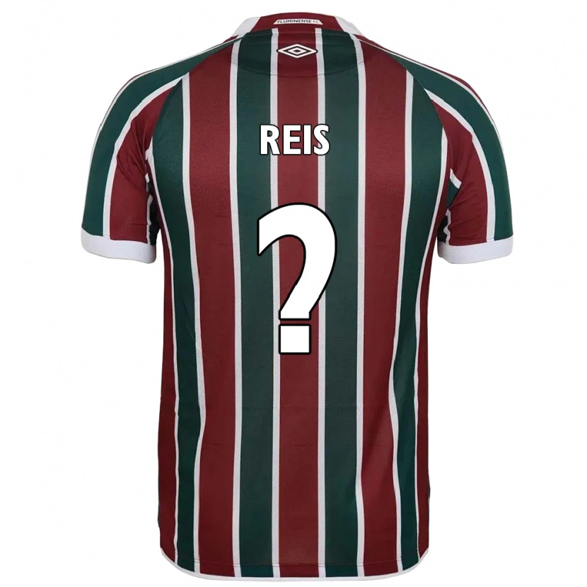 Danxen Femme Maillot Matheus Reis #0 Blanc Vert Bordeaux Tenues Domicile 2025/26 T-Shirt