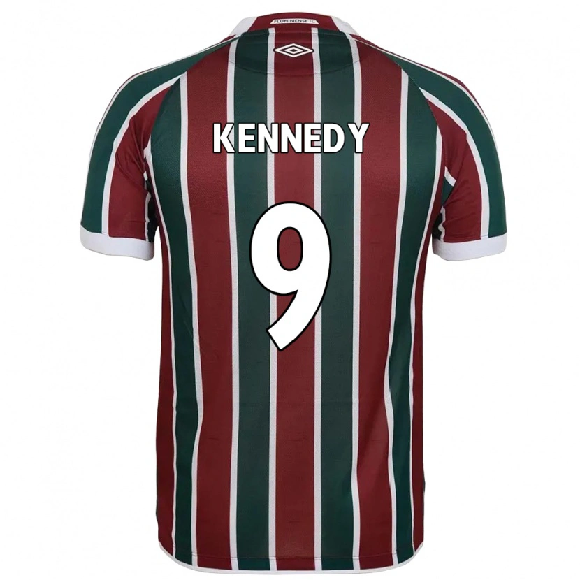 Danxen Femme Maillot John Kennedy #9 Vert Bordeaux Blanc Tenues Domicile 2025/26 T-Shirt