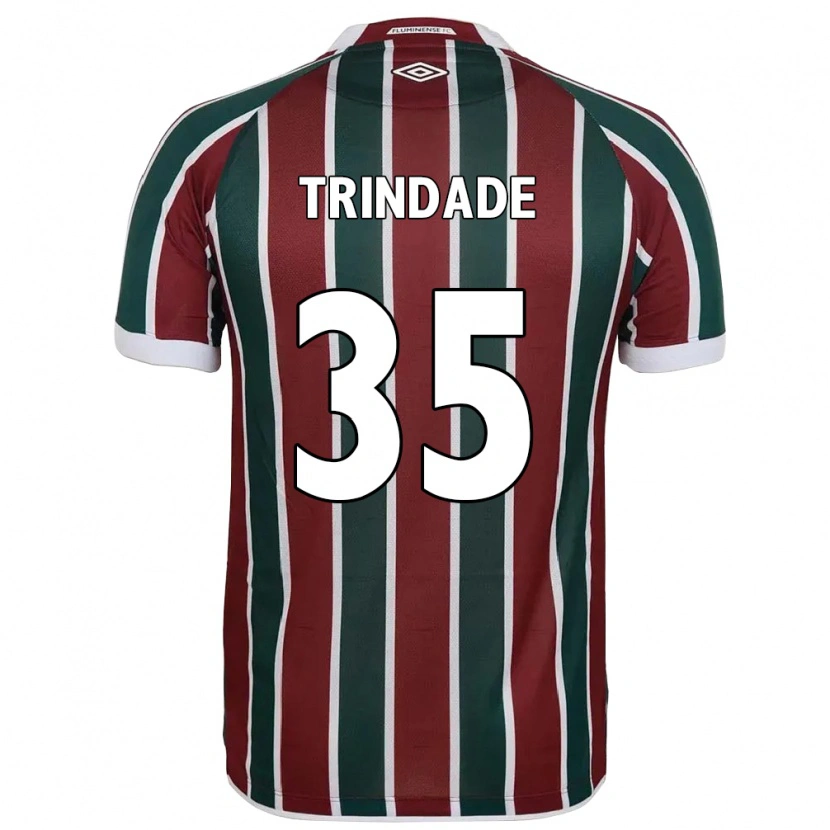 Danxen Femme Maillot Andre Trindade #35 Blanc Vert Bordeaux Tenues Domicile 2025/26 T-Shirt