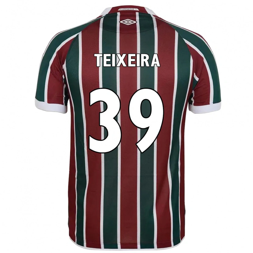 Danxen Femme Maillot Gabriel Teixeira #39 Blanc Vert Bordeaux Tenues Domicile 2025/26 T-Shirt