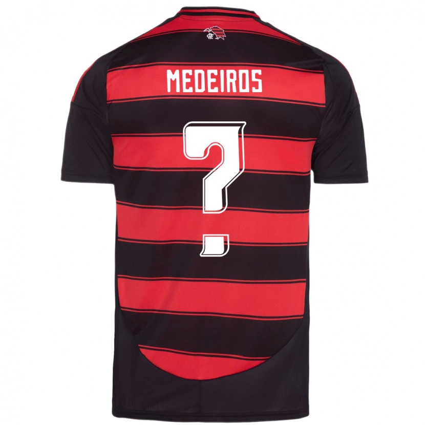 Danxen Femme Maillot Thiago Medeiros #0 Blanc Rouge Tenues Domicile 2025/26 T-Shirt