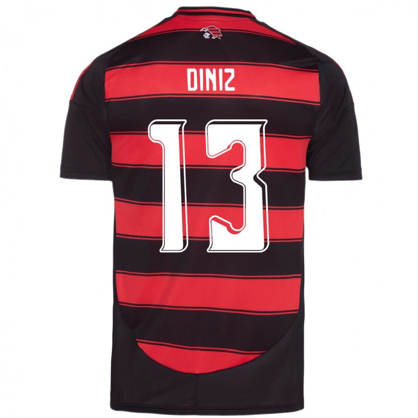 Danxen Femme Maillot Renata Diniz #13 Blanc Rouge Tenues Domicile 2025/26 T-Shirt