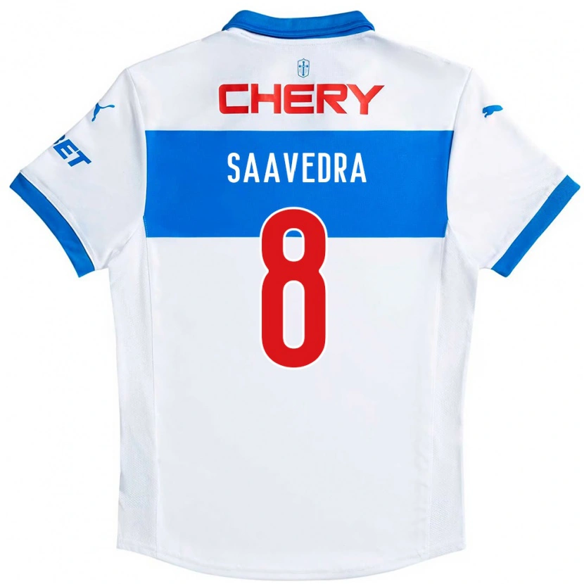 Danxen Femme Maillot Ignacio Saavedra #8 Bleu Royal Blanc Tenues Domicile 2025/26 T-Shirt