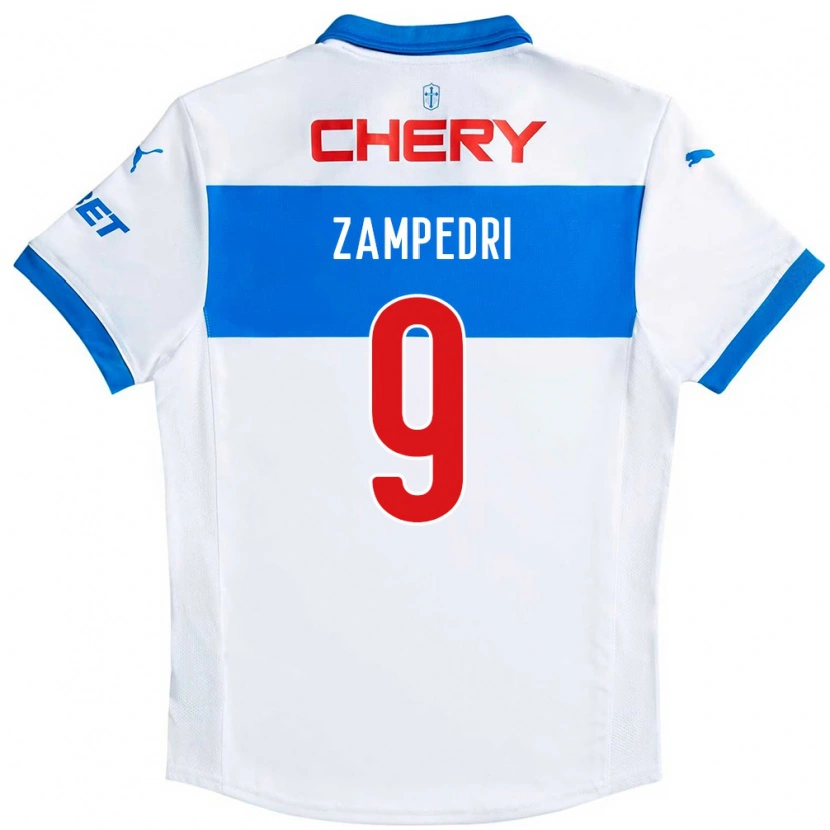 Danxen Femme Maillot Fernando Zampedri #9 Bleu Royal Blanc Tenues Domicile 2025/26 T-Shirt