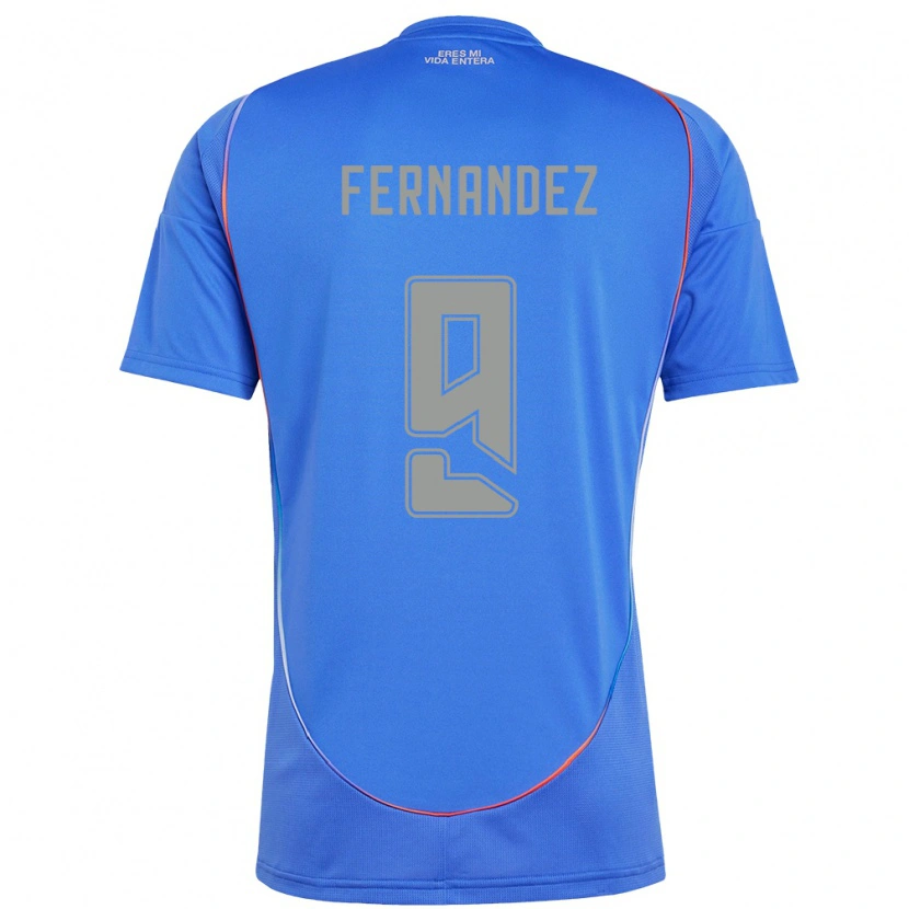 Danxen Femme Maillot Leandro Fernández #9 Orange Rouge Tenues Domicile 2025/26 T-Shirt