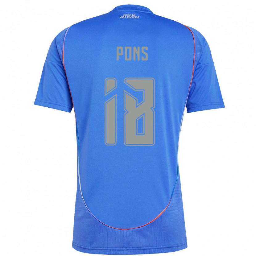 Danxen Femme Maillot Luciano Pons #18 Orange Rouge Tenues Domicile 2025/26 T-Shirt