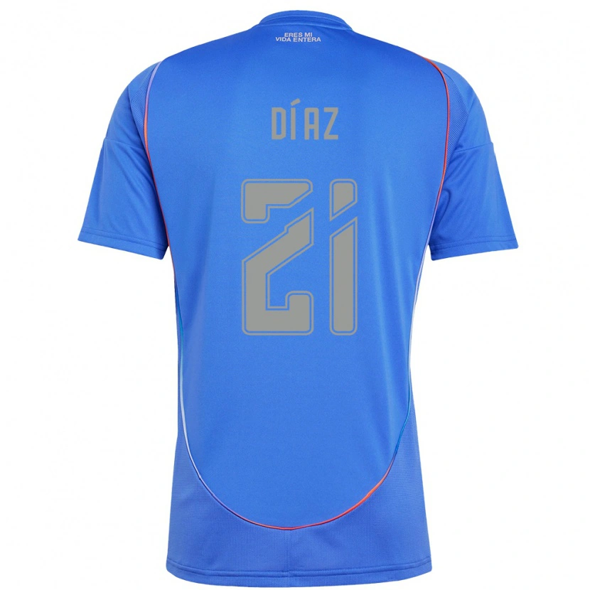 Danxen Femme Maillot Marcelo Díaz #21 Orange Rouge Tenues Domicile 2025/26 T-Shirt