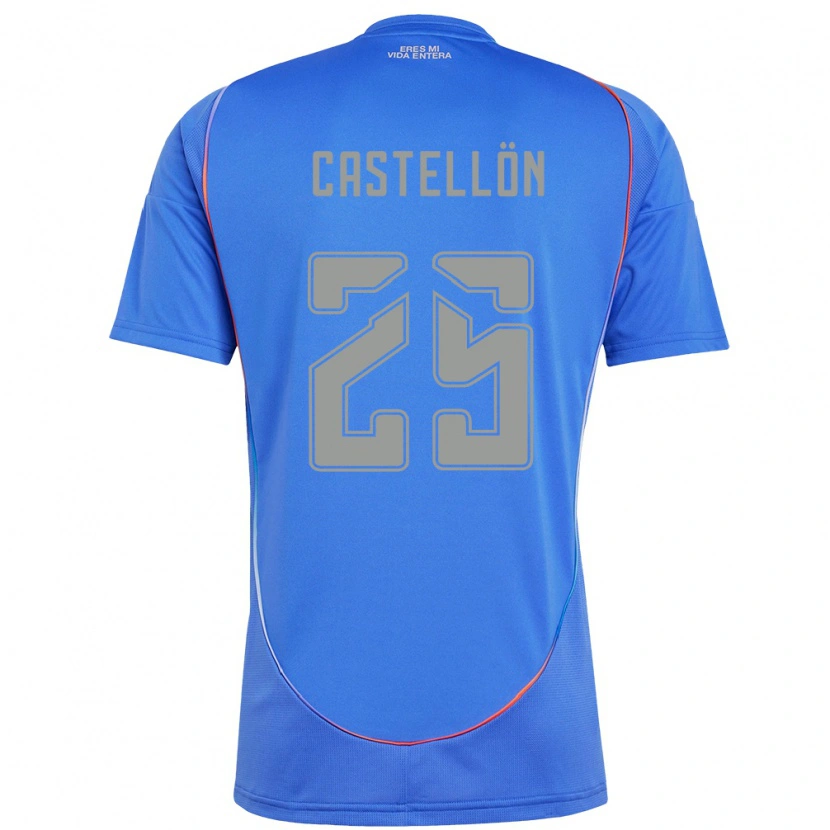 Danxen Femme Maillot Gabriel Castellón #25 Orange Rouge Tenues Domicile 2025/26 T-Shirt