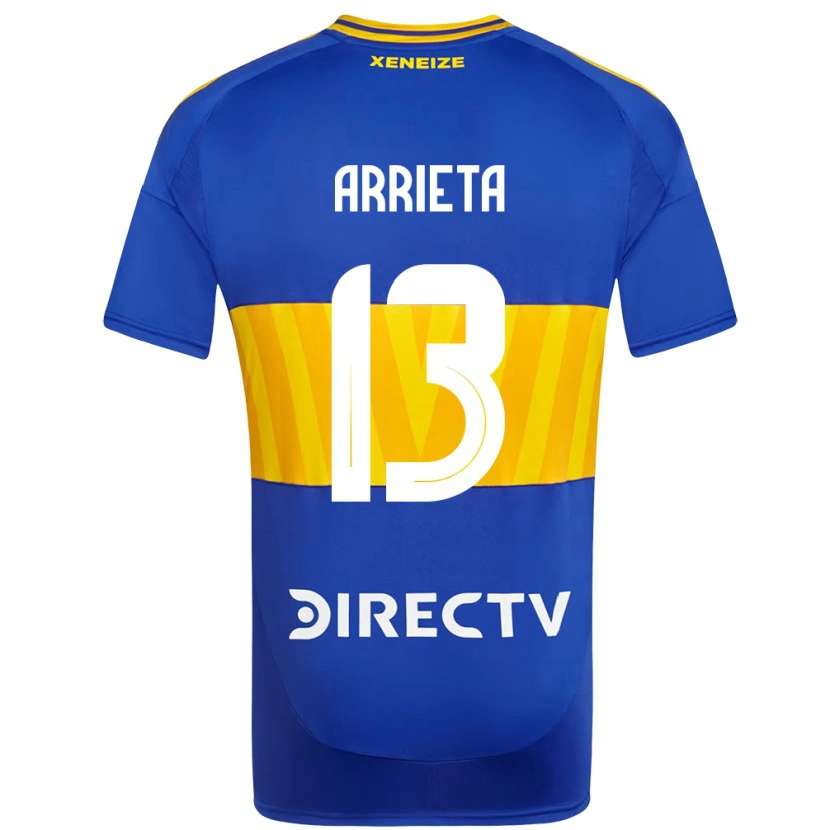 Danxen Femme Maillot Thomas Arrieta #13 Blanc Bleu Tenues Domicile 2025/26 T-Shirt