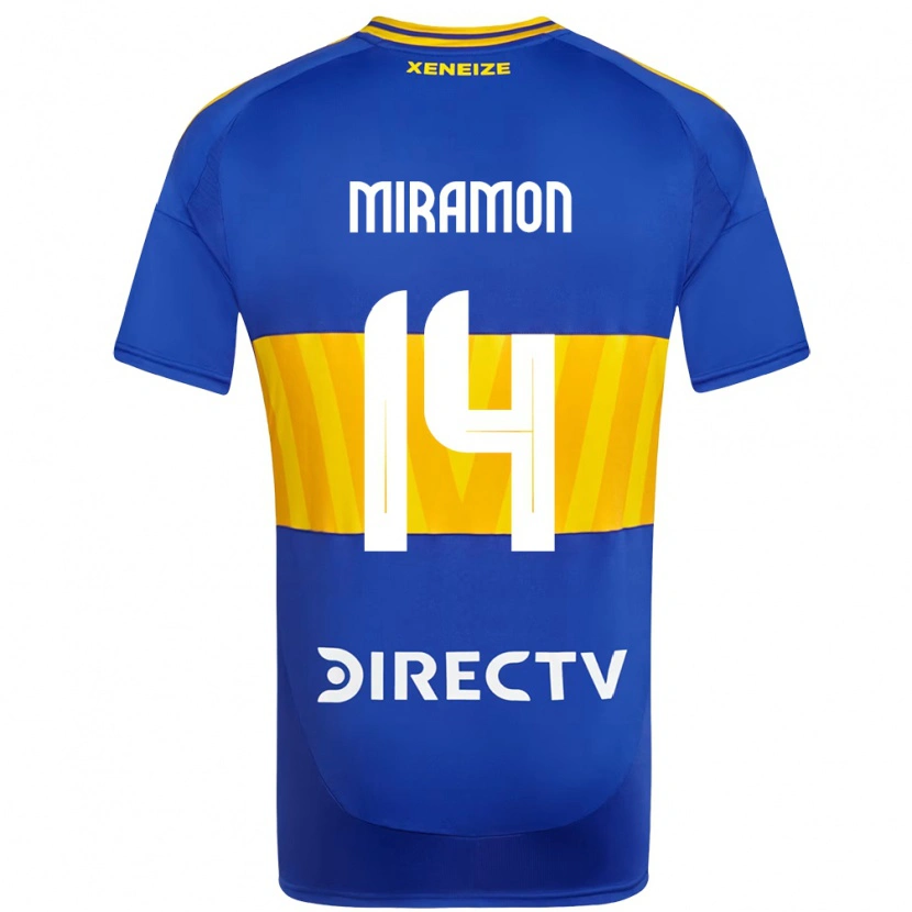 Danxen Femme Maillot Ignacio Miramón #14 Blanc Bleu Tenues Domicile 2025/26 T-Shirt