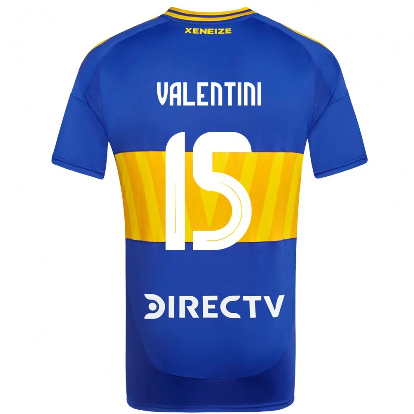 Danxen Femme Maillot Nicolas Valentini #15 Blanc Bleu Tenues Domicile 2025/26 T-Shirt