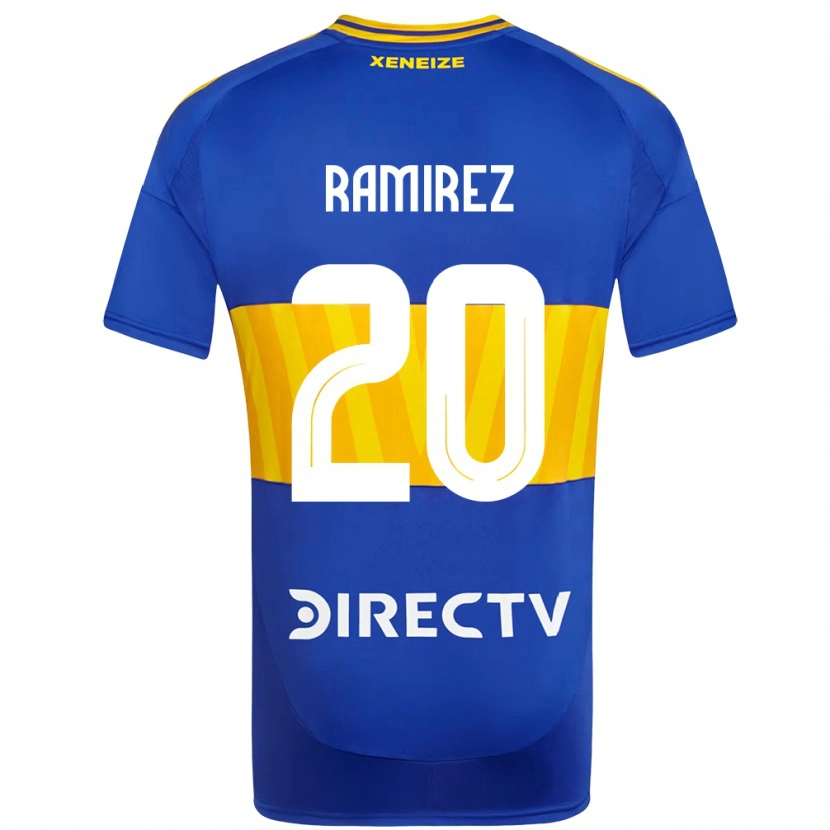 Danxen Femme Maillot Juan Ramirez #20 Blanc Bleu Tenues Domicile 2025/26 T-Shirt