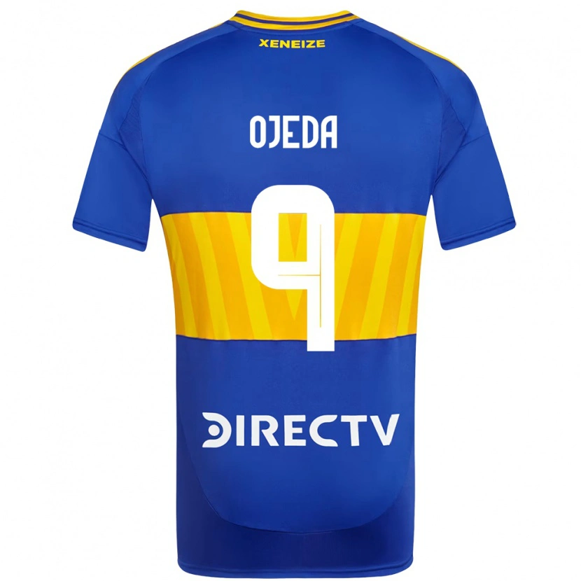 Danxen Femme Maillot Andrea Ojeda #9 Bleu Royal Jaune Tenues Domicile 2025/26 T-Shirt