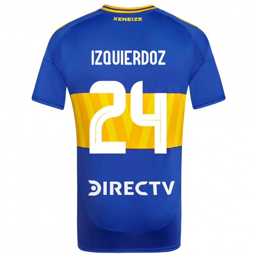 Danxen Femme Maillot Carlos Izquierdoz #24 Blanc Bleu Tenues Domicile 2025/26 T-Shirt