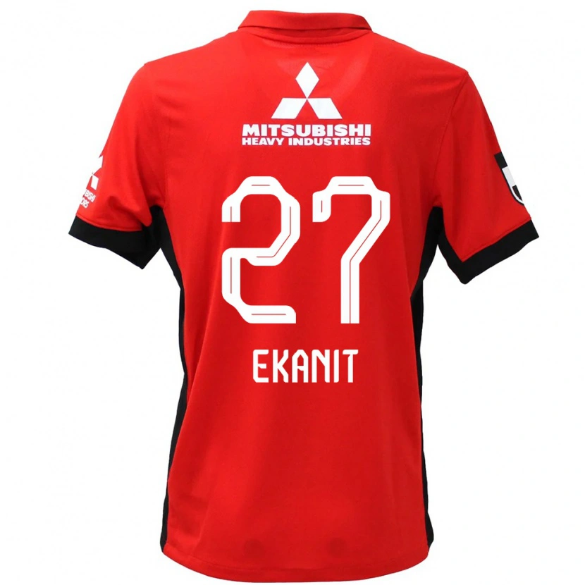 Danxen Femme Maillot Ekanit Panya #27 Rouge Blanc Tenues Domicile 2025/26 T-Shirt