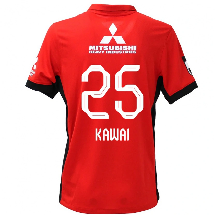 Danxen Femme Maillot Nonoka Kawai #25 Rouge Blanc Tenues Domicile 2025/26 T-Shirt