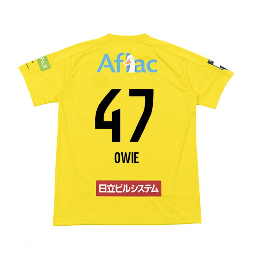 Danxen Femme Maillot William Owie #47 Noir Jaune Tenues Domicile 2025/26 T-Shirt