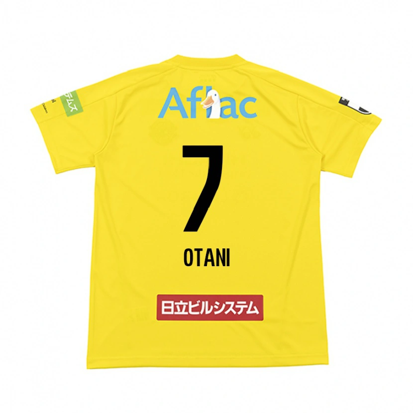 Danxen Femme Maillot Hidekazu Otani #7 Noir Jaune Tenues Domicile 2025/26 T-Shirt