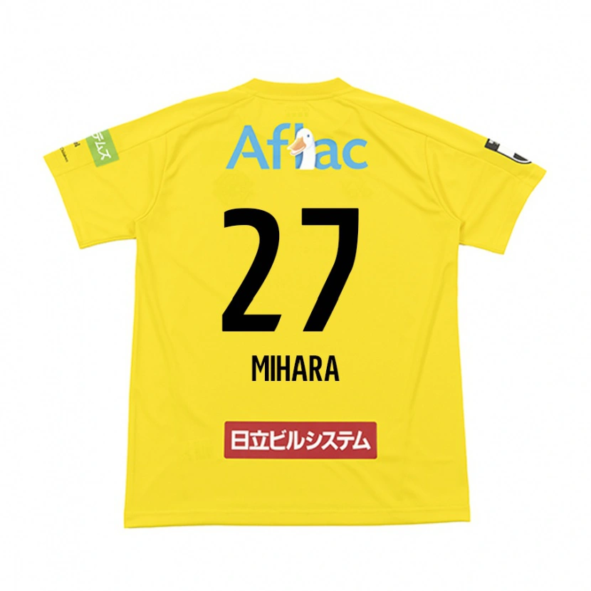 Danxen Femme Maillot Masatoshi Mihara #27 Noir Jaune Tenues Domicile 2025/26 T-Shirt