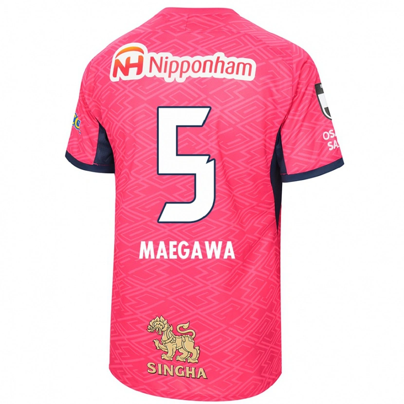 Danxen Femme Maillot Miki Maegawa #5 Rose Sakura Blanc Tenues Domicile 2025/26 T-Shirt