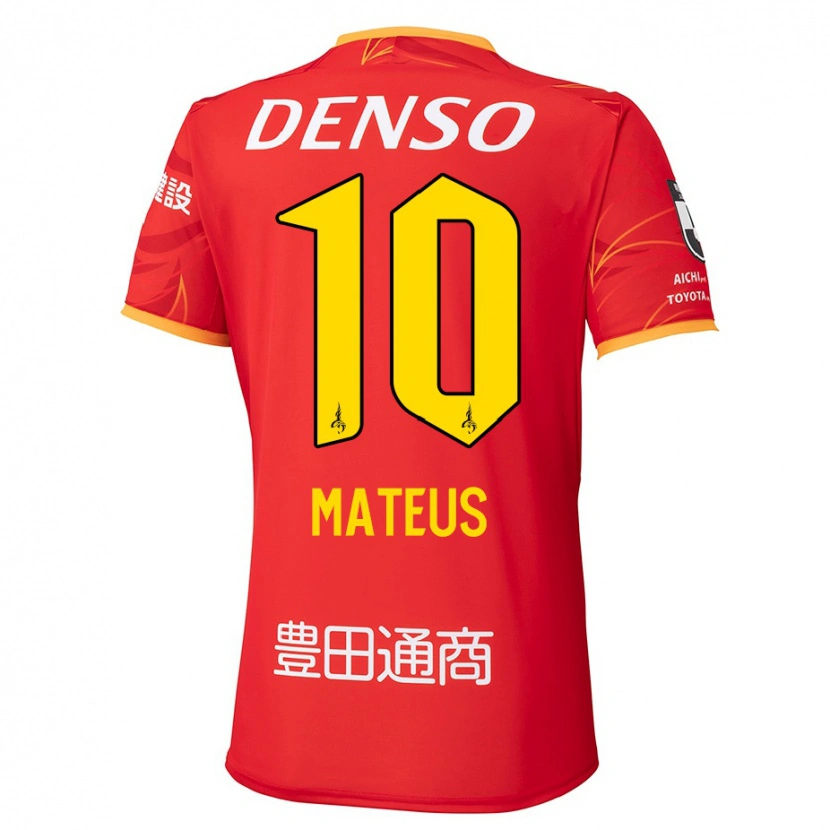 Danxen Femme Maillot Mateus #10 Blanc Rouge Tenues Domicile 2025/26 T-Shirt