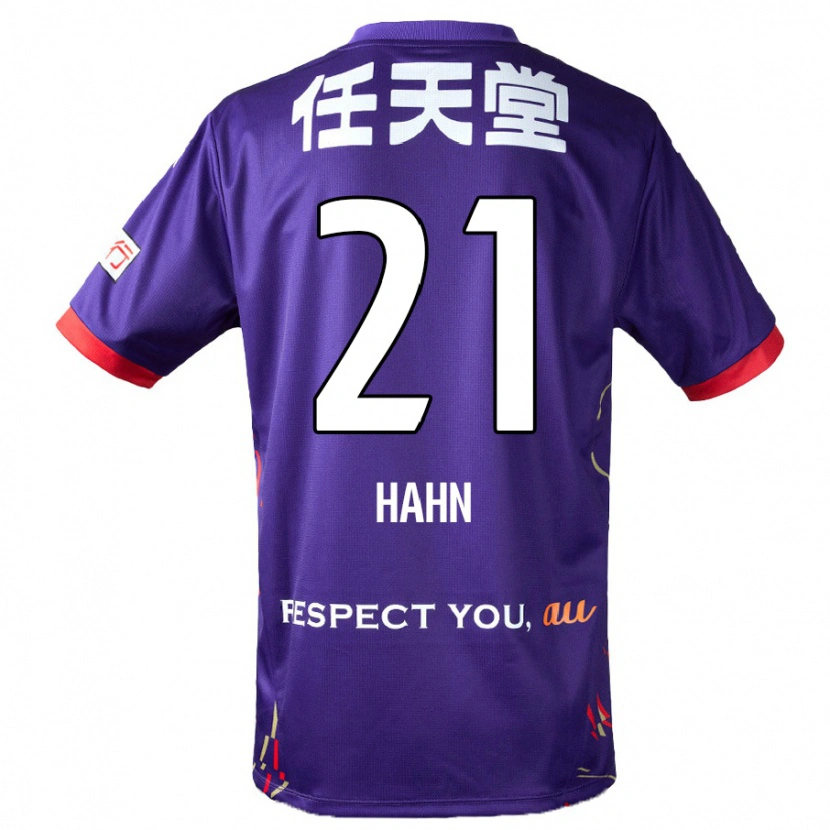Danxen Femme Maillot Warner Hahn #21 Violet Blanc Noir Tenues Domicile 2025/26 T-Shirt