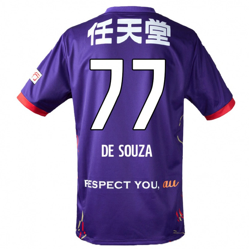 Danxen Femme Maillot Murilo De Souza #77 Violet Blanc Noir Tenues Domicile 2025/26 T-Shirt